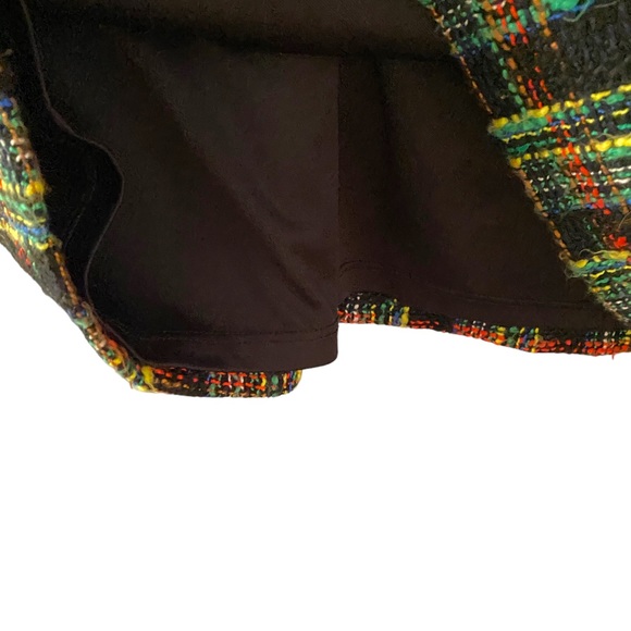 Hutch Bright Time To Start Rainbow Tweed Mini Dress Size Large - Picture 10 of 14